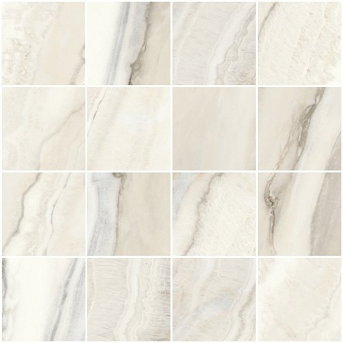 MarbleSet Арабескато Норковый Лаппатированная (7,5х7,5) 30х30